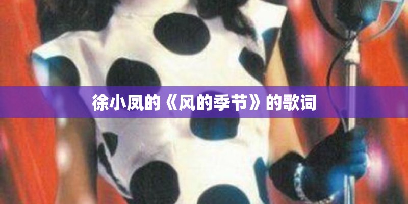 徐小凤的《风的季节》的歌词