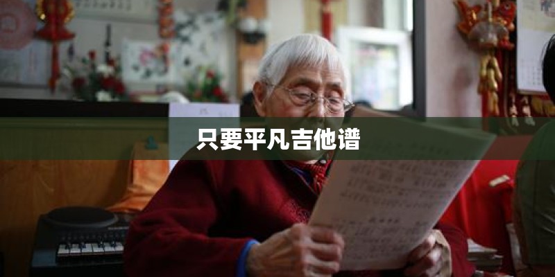 只要平凡吉他谱