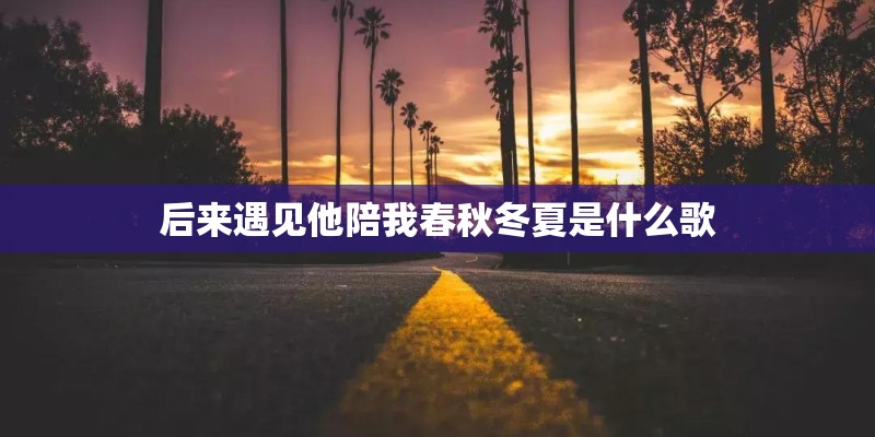 后来遇见他陪我春秋冬夏是什么歌