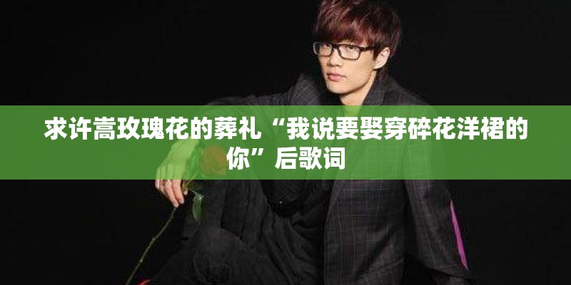 求许嵩玫瑰花的葬礼“我说要娶穿碎花洋裙的你”后歌词