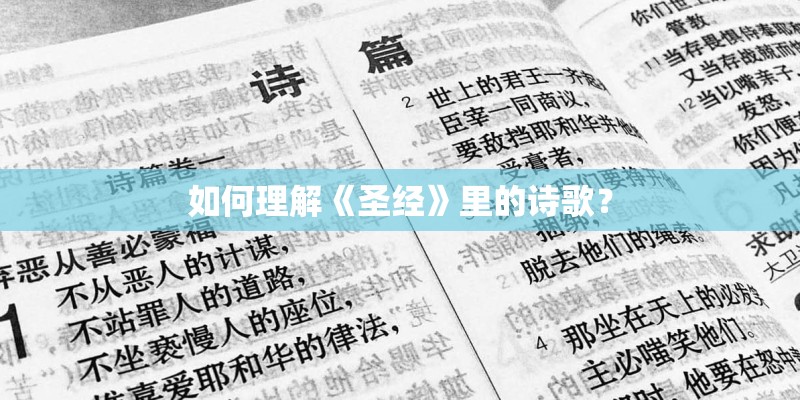 如何理解《圣经》里的诗歌？