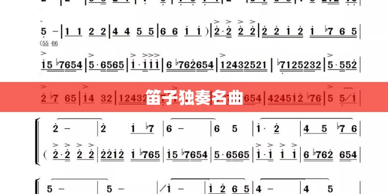 笛子独奏名曲